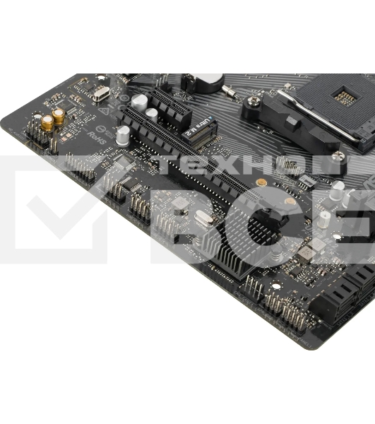 Материнская плата ASRock A520M-HDV, AM4, AMD A520, 2xDDR4, 4xSATA, 1xM.2, 1xPCIe 3.0 x16, 1xPCIe 3.0 x1, 1xDVI-D, 1xHDMI, 1xVGA, 1x 1Gb LAN, 3x3.5 мм, 7.1, mATX