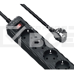 Сетевой фильтр QUMO Power Bar  5SP4U (P-0005), черный, фото2