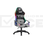 Кресло игровое Defender Factor X RGB, черный, класс 2, PU, фото 1