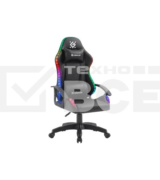 Кресло игровое Defender Factor X RGB, черный, класс 2, PU