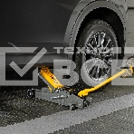 Домкрат гидравлический подкатной с фиксатором Denzel 2,5 т,85-385 мм, в пласт. кейсе, фото13