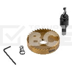 Коронка по металлу Denzel HSS, 65 мм, нитридтитановое покрытие, фото3