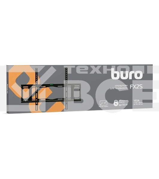 Кронштейн для телевизора Buro FX2S черный 40