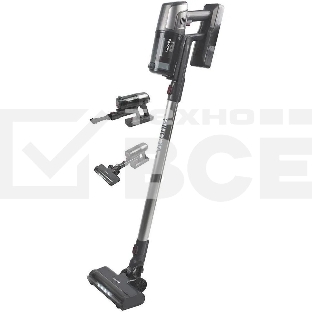 Пылесос вертикальный Viconte VC-398 черный/серебристый, питание от аккумулятора, 150 Вт, уборка сухая, пылесборник 0.5 л