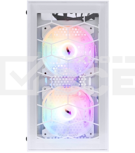 Компьютерный корпус 1STPLAYER FIREBASE X1 White / mATX / 3x120mm LED fans / X1-WH-3F1-W