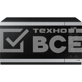 Микроволновая печь Samsung MS23DG4504ATBW нержавеющая сталь/черный, 23 л, 800 Вт, переключатели - сенсор/поворотный механизм