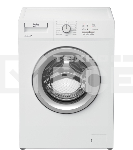 Стиральная машина Beko WRS 54P1 BSW белый, загрузка фронтальная 5 кг, 800 об/мин, класс: A-10%