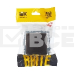 Розетка 1-местная IEK BRITE РСбш10-3-44-БрТБ с заземлением, с защитными шторками и крышкой, 16А, IP44, темная бронза, фото6
