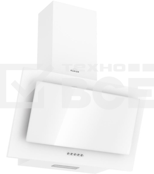 Вытяжка Elikor 60P-430-K3D WH/WH GLASS KORALL
