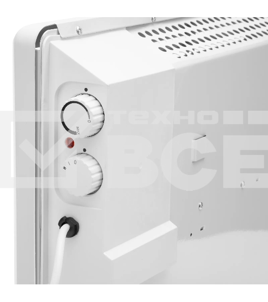 Конвектор электрический MTX CH-2000, белый, 2000 Вт, 25 м2, термостат