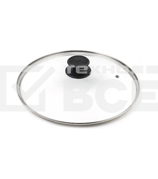 Крышка LARA LR01-100 30 см, стеклянная, универсальная, стильная ручка