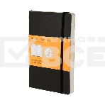 Блокнот Moleskine CLASSIC SOFT QP611 Pocket 90x140мм, 192 страниц, линейка, мягкая обложка, черный, фото 1