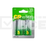 Алкалиновые батарейки GP Super Alkaline G-Tech 13А типоразмера D - 2 шт. на блистере (2 шт.), фото 1