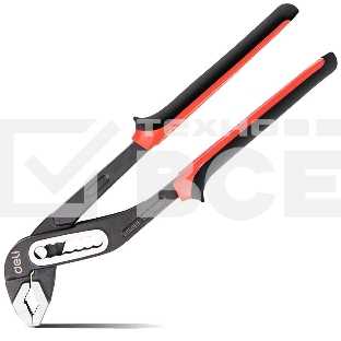 Переставные клещи усиленные Deli DL2610Z сталь Cr-V, 250 мм, раскрытие до 60 мм, 7-ми ступенчатая регулировка, прорезиненная рукоять