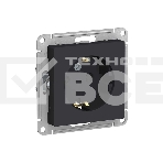 Механизм розетки 1-м СП AtlasDesign с заземл. защ. шторки 16А карбон SchE ATN001045, фото4