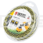 Леска для триммера Denzel двухкомпонентная витая квадратная, 3,0мм х 12м, блистер SkyCutter, фото 1