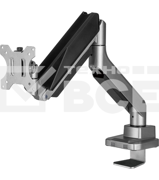 Кронштейн для мониторов Ultramounts UM717 серебристый 17'-49' макс.18кг крепление к столешнице поворот и наклон