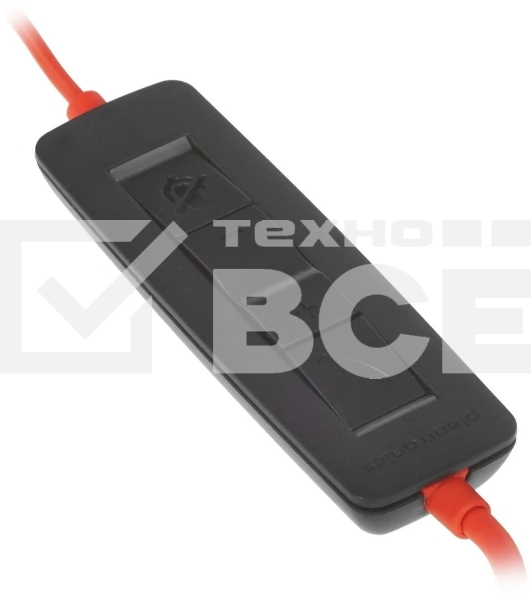 Гарнитура проводная Poly Blackwire 3220 Stereo USB-C Headset +USB-C/A Adapter (Bulk) черный