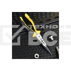 Удлиненные плоскогубцы Deli DL0102 200 мм, двухкомпонентная прорезиненная рукоять, фото3