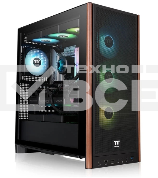 Корпус Thermaltake S370 WS, Midi-Tower, чёрный, 4 x 120 мм