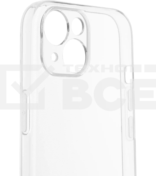 Чехол (клип-кейс) BoraSCO для Apple iPhone 15 прозрачный (72413)