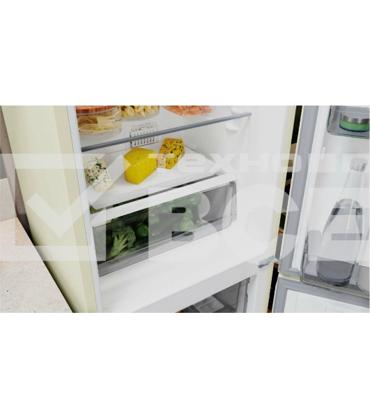 Холодильник Hotpoint HT 4200 AB мраморный двухкамерный 247/78л морозилка снизу, No Frost