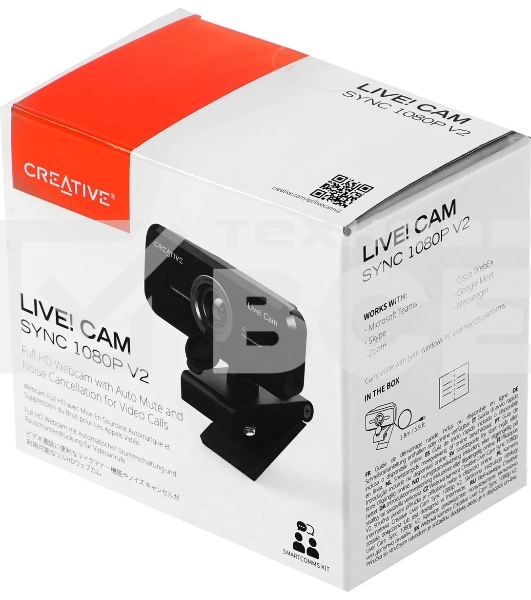 Камера Web Creative Live! Cam SYNC 1080P V2 черный 2Mpix (1920x1080) USB2.0 с микрофоном