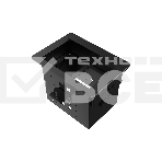 Прямоугольный металлический корпус Wize Pro [WRTS-06BOX-B] для модульной системы врезного лючка в стол с убирающейся крышкой для установки до 6 модулей-вставок, преустановленная рамка, черный, фото 1