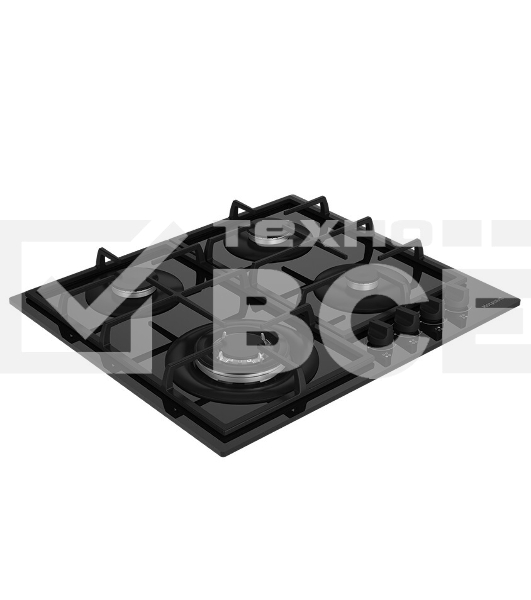 Газовая варочная поверхность Hotpoint HG 62FA/BK черный