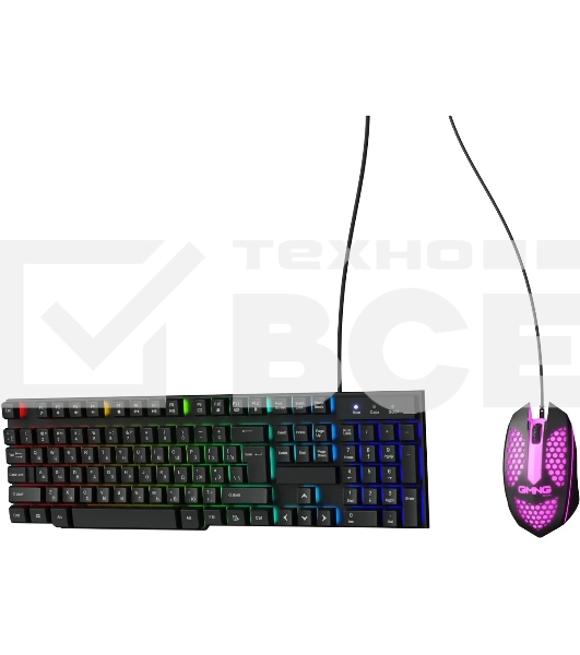 Клавиатура + мышь Оклик GMNG 400GMK клав:черный мышь:черный USB
