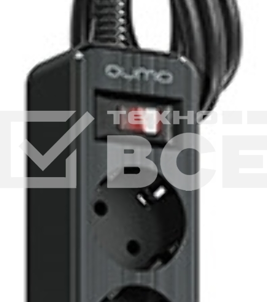 Сетевой фильтр QUMO Power Bar  5SP4U (P-0005), черный