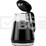 Чайник Centek CT-0019, 1100Вт стекло, черный и серебристый, фото7