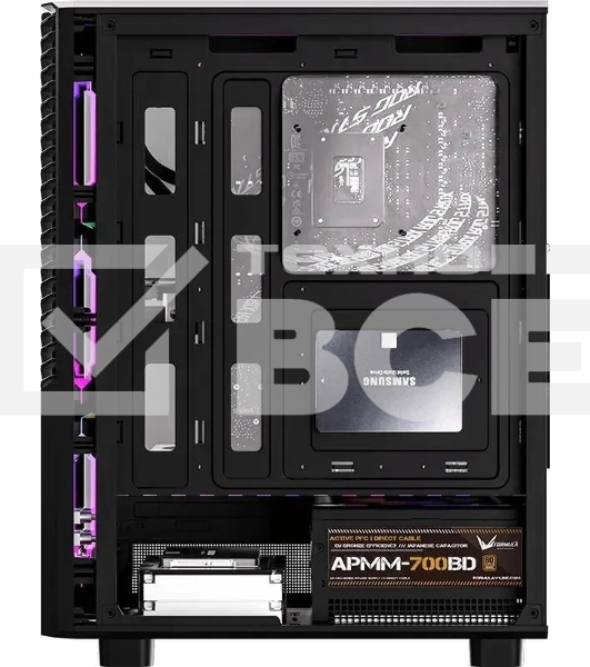 Компьютерный корпус Aerocool / Formula Mana Geometry черный без БП ATX 3x120mm 1xUSB3.0 1xUSB3.1 audio bott PSU