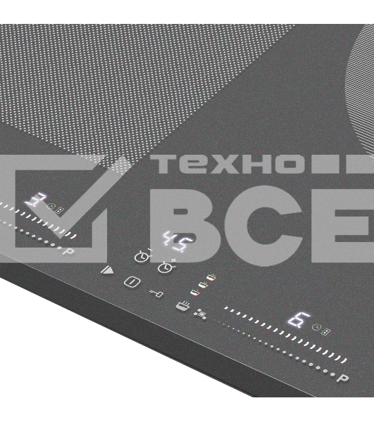 Индукционная варочная панель Maunfeld CVI804SFDGR Inverter графитовый
