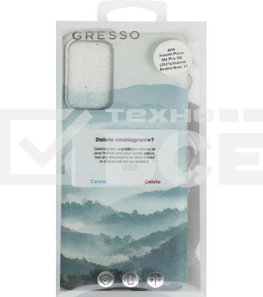 Чехол (клип-кейс) Gresso Meridian, для Xiaomi Poco M4 Pro 5G, зеленый [gr17aaae8994]