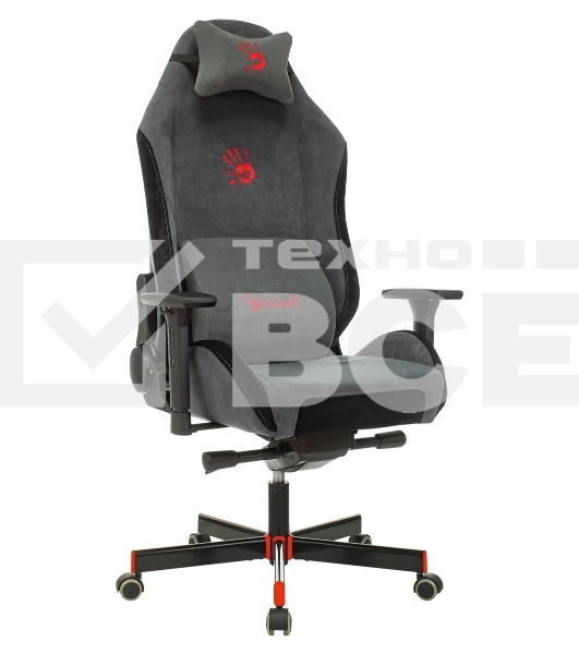 Кресло игровое A4Tech Bloody GC-420 серый, крестовина металл