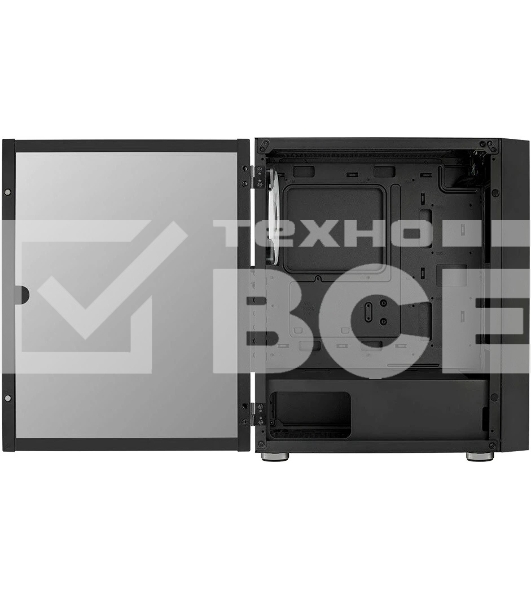 Компьютерный корпус Aerocool/Formula Graphite-G-BK-v2 черный без БП ATX 3x140мм 2xUSB 3.0 audio