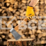 Топор кованый Denzel 900 г, американский тип, буковая рукоятка, 430мм, EFP, фото7