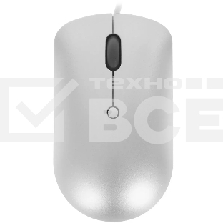 Мышь проводная Lenovo 540 светло-серый, 2400 dpi, USB-C, кнопки - 4