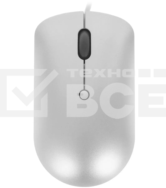 Мышь проводная Lenovo 540 светло-серый, 2400 dpi, USB-C, кнопки - 4