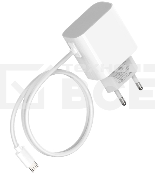 Сетевое зарядное устройство Maxvi CHL-240M 2.4A, with microUSB cable, белый