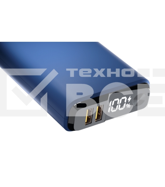 Портативный аккумулятор OLMIO QS-20, 20000mAh, 22.5W QuickCharge3.0/PowerDelivery, LCD, темно-серый