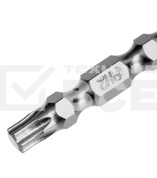 Набор бит двухстор. Gross PH2-T30х45мм, PZ2-H4х45мм, сталь S2, 2 шт.