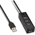 USB-концентратор Buro BU-HUB4-0.5L-U2.0, USB 2.0, USB 4 порта, USB, фото3