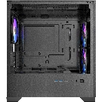 Корпус AZZA Aerohex-M Black, Mini-Tower, чёрный, 3 x 120 мм, фото3