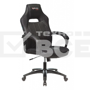 Кресло игровое Бюрократ VIKING 2 AERO BLACK EDITION черный, искусственная кожа
