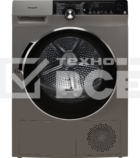 Сушильная машина Weissgauff WD 599 DC Inverter Heat Pump Silver кл.энер.:A+++ макс.загр.:9кг серебристый