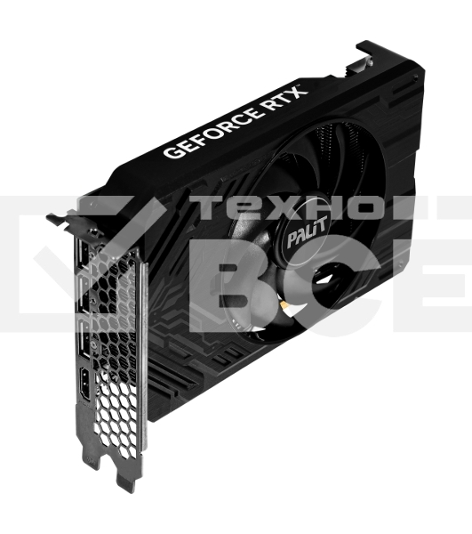 Видеокарта Palit RTX4060TI STORMX NVIDIA GeForce RTX 4060TI 8192Mb PCI-E 4.0 128 GDDR6 2535/9000 HDMIx1 DPx3 HDCP Ret