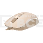 Мышь проводная A4Tech Fstyler FM26 бежевый/коричневый оптическая (2000dpi) USB для ноутбука (4but), фото2