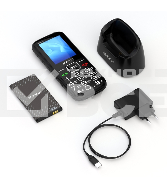 Мобильный телефон Maxvi B21ds up черный
